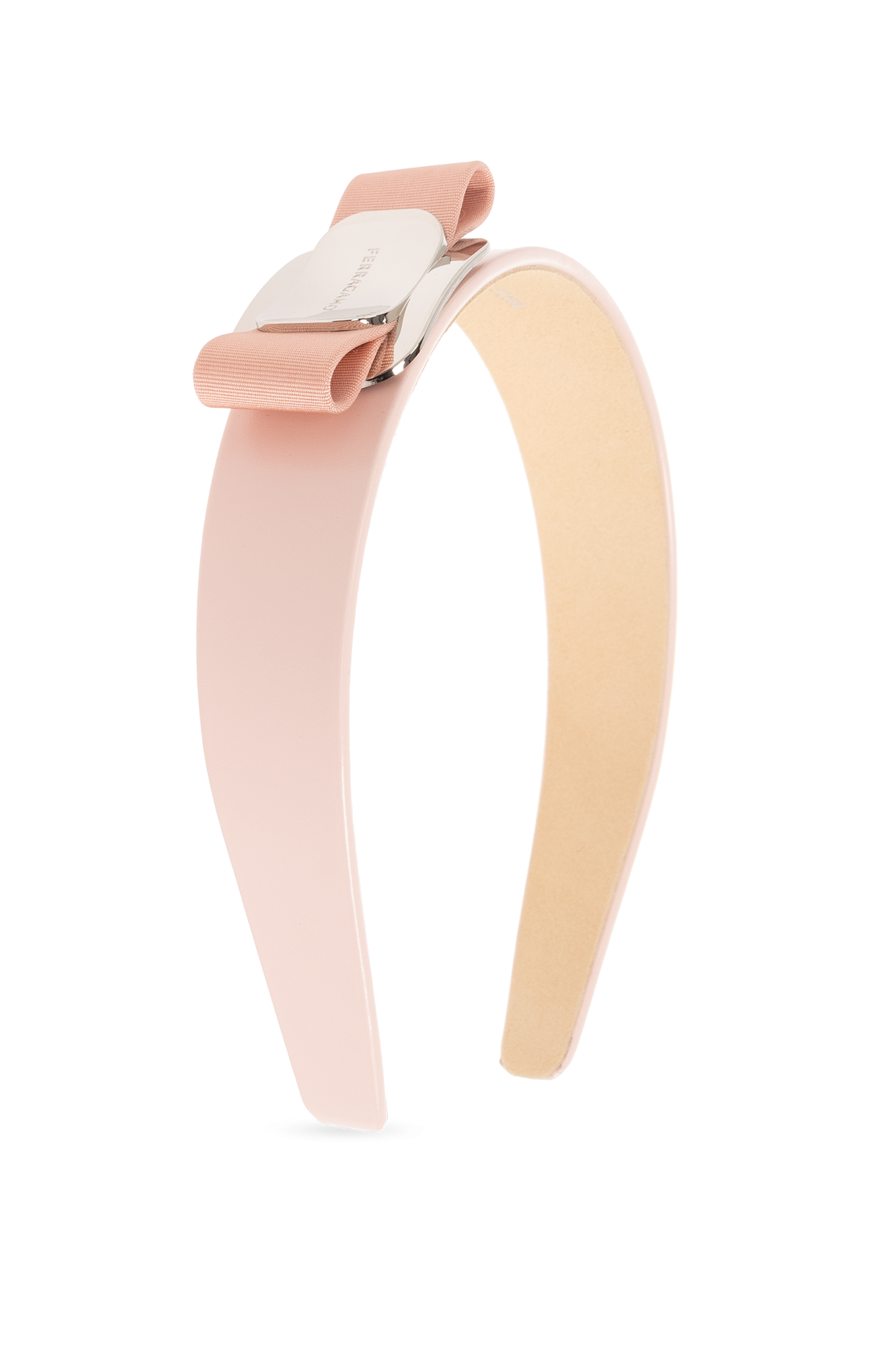 Pink Leather headband FERRAGAMO - SchaferandweinerShops Japan